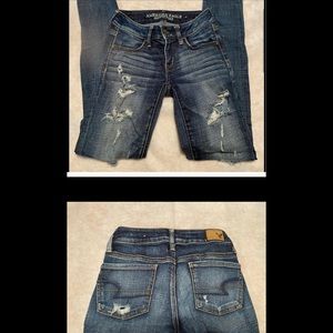 American Eagle Sz 00 jegging super stretch jeans